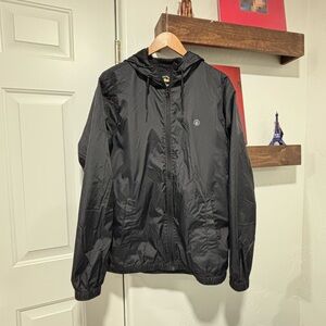Black Volcom windbreaker